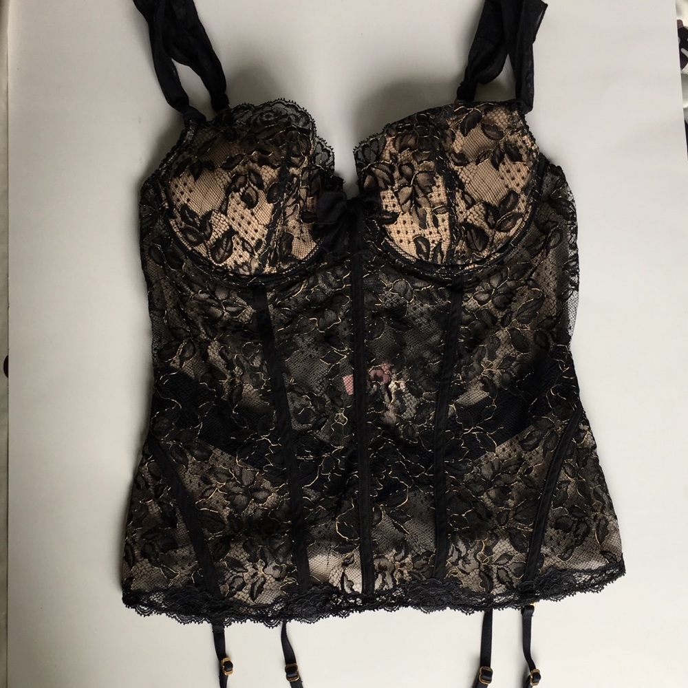 Very sexy lace and mesh Push-up bra corset